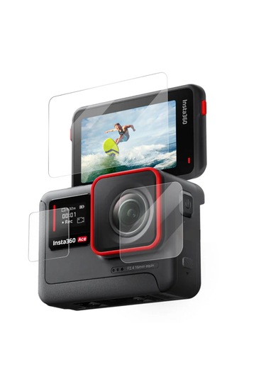Ayex Insta360 Ace Pro Temperli Cam Koruyucu Set