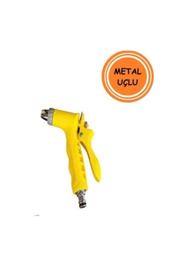Metal Uçlu Sağlam Plastik Sulama Sarı