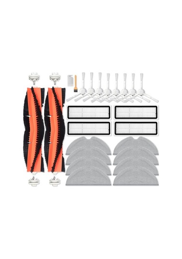 Unimarket D9 Bot L10 Pro Robot Süpürge Yedek Parça Ve Aksesuar Seti: Fırçalar, Moplar, Hepa Filtreler Süpürge Yedek Parçaları 2 Adet