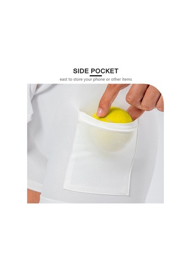 Fortunelane Yüksek Bel Spor Etek Kısa Şortlu, Anti-slip Hızlı Kuruyan, Yoga Tenis Golf İçin, Sırtı Kapanan Kadın Spor Giyimi Beya Beyaz