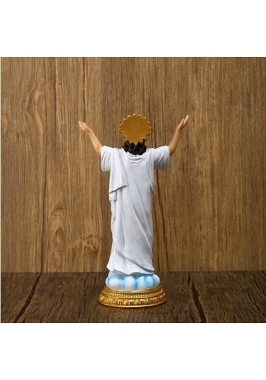 Novahub 8 İnç Alleluia O Yükseldi Reçine İsa Mesih Heykeli, Diriliş Heykelciği, Hristiyan Ev Dekorasyonu, Aziz Heykeli, Dini Sanat 1pcs