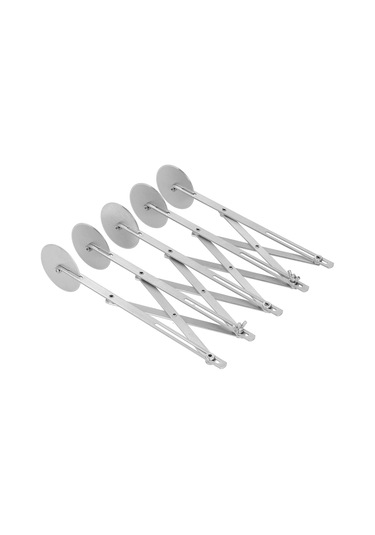 Geeroyoo 430 Paslanmaz Çelik Çoklu Tekerlekli Pasta Dilimi Aracı - Ayarlanabilir Kesim Genişliği İle Hamur, Pizza, Browni Kesimci Diğer