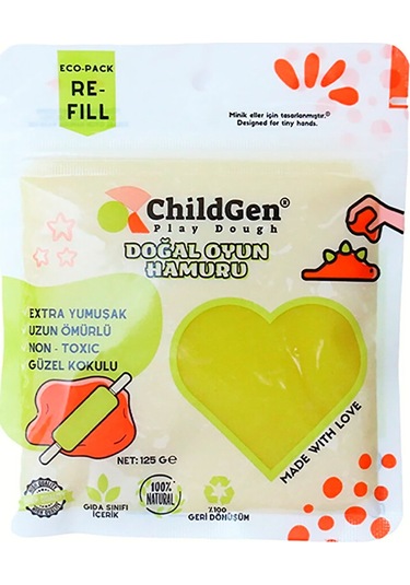 Doğal Oyun Hamuru Yedek Paket 6x125 Gr 4 Adet