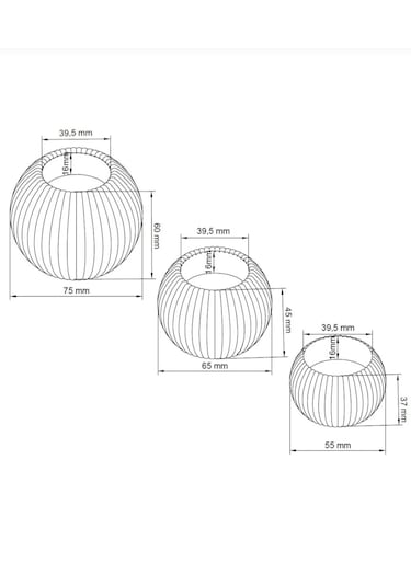 3 Lü Tealight Mumluk Seti Dekoratif Ev & Salon Mumluğu Hediyelik Set Mor