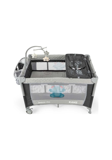 Kanz SleepSide +Plus Park Yatak Siyah