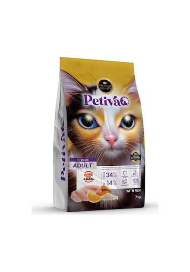 Petiva Balıklı Yetişkin Kedi Maması 7 KG