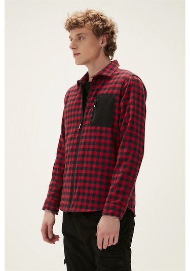 Bad Bear Liam Shirt Erkek Gömlek-25075 Kırmızı