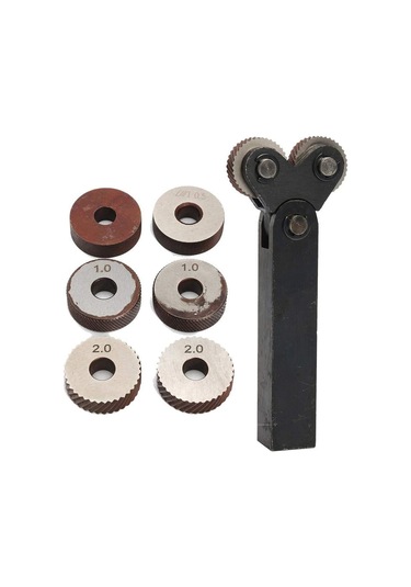 0.5mm 1mm 2mm Tekerlek Lineer Pitch Knurl Kiti İle E18293