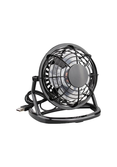 Masaüstü Usb Mini Fan - Taşınabilir Usb Vantilatör - Plastik - Siyah