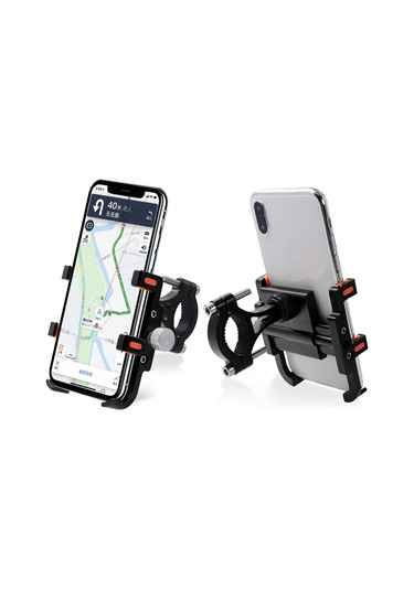 Sones Mpb-91 Motosiklet Altı Pençe Alüminyum Alaşımlı Cep Telefonu Tutucu Braketi Siyah