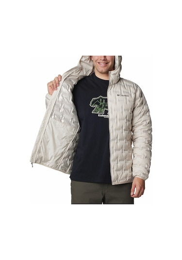 Columbia Delta Ridge Down Hooded Erkek Kaz Tüyü Mont Wo6610 Kırmızı