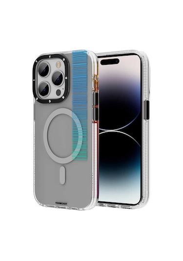 YoungKit iPhone Uyumlu 14 Pro Max Kılıf Magsafe Şarj Özellikli Youngkit Pure Serisi Kapak Youngkit-10158