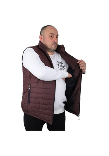 Starbattal Büyük Beden Jessica Su Itici Yelek 22810 Bordo