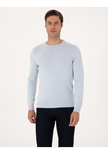 Pierre Cardin Erkek Açık Mavi Kazak /triko 50315509-vr003 Açık Mavi