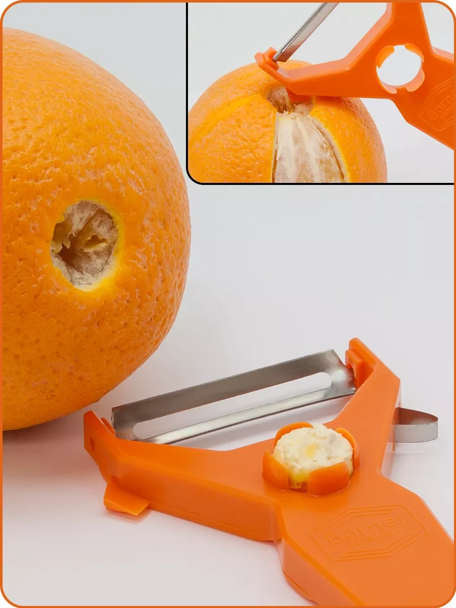 Borner Sebze Soyacağı-dekoratörü 5'i 1 Arada 3762246 Turuncu