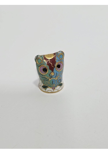 Antika Cloisonne Emaye Yüksük 28,20x19mm 063