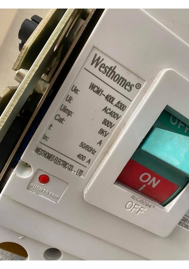 Westhomes 400A 8Kv 50/60Hz Kaçak Akım Korumalı Şalter Wcm1-400L/3