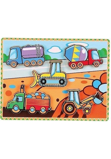 3-D Iş Makineleri (Puzzle)