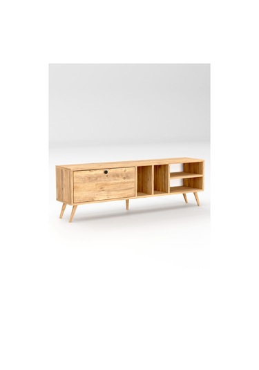 Buka Tv Sehpası, Tv Standı, Televizyon Ünitesi Atlantik Çam