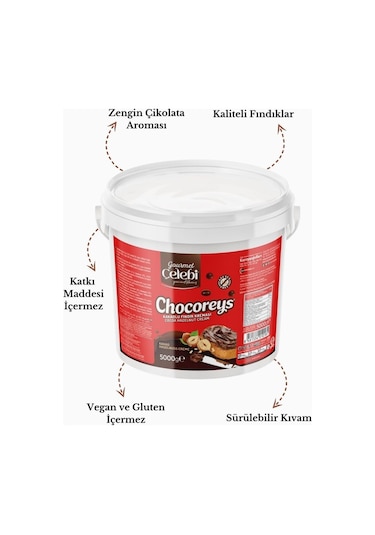 Kakaolu Fındık Kreması 5 Kg - Sürülebir Kahvaltılık