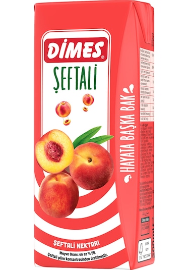 Dimes Meyve Suyu 200ML Şeftali x 27 Adet