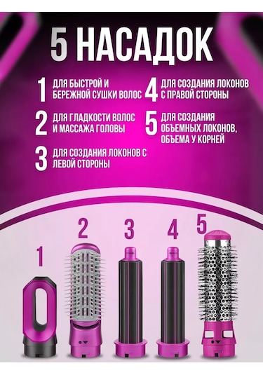 Eligio 5'i 1 Arada Başlıklı Saç Şekillendirici Saç Kurutma Makinesi 210084801