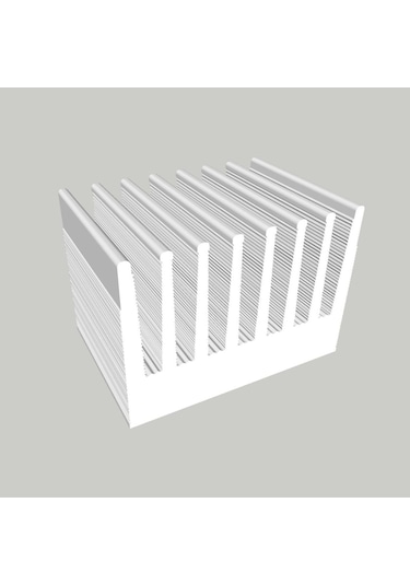 Alüminyum Soğutucu Profil Led Soğutma Profili Kalın 63 X 40 Mm 511373047