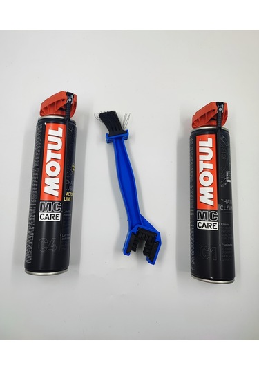 Motul Care C1 + C4 + Fırça Zincir Bakım Seti