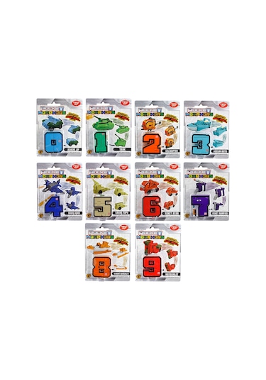 Pocket Morphers Dönüşebilen Numaralar 10'lu - Set