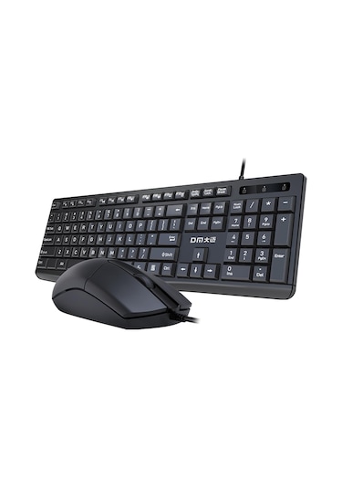 DM K11 USB Kablolu İngilizce Q Klavye ve Mouse Seti