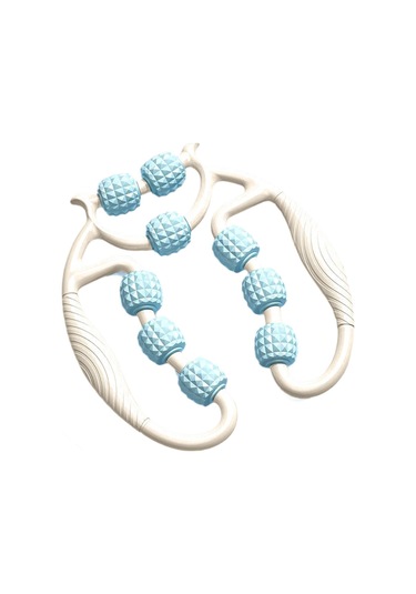 Suntek Bacak Masaj Silindiri 360 Derece Aleti Antrenman Kapalı Mavi