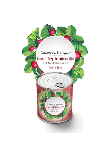 Buffer Konserve Bahçem Kırmızı Turp Yetiştirme Kiti 4684
