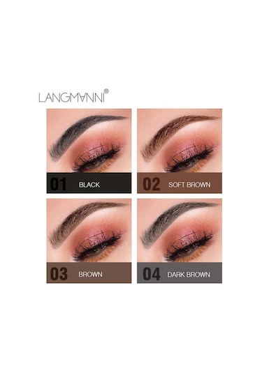 Langmanni Çift Başlı Dönebilen Kaş Kalemi, 1,5 Mm Çaplı İnce Dolum Suya 18638-03 Dark Topaz