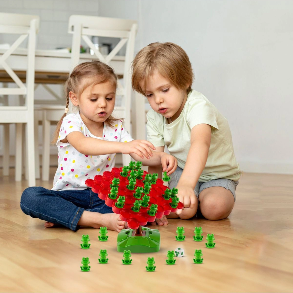 Kurbağa Denge Oyunu 3+ Yaş Eğitici Zeka Oyunu, Ebeveyn-çocuk Etkileşimli Oyuncak