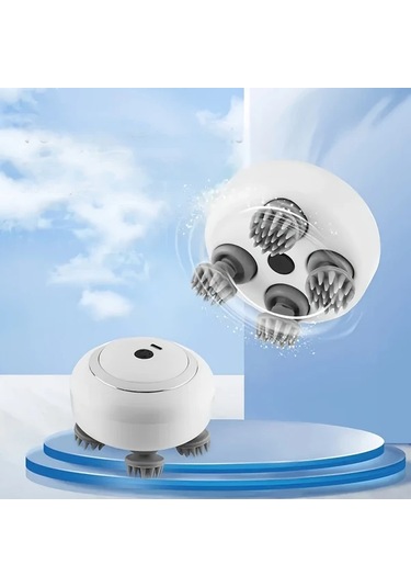 Willowhaven Usb Şarjlı Beyaz Elektrikli Saç Derisi Vücut Kedi Köpek Masaj Aleti 500mah Pil Beyaz