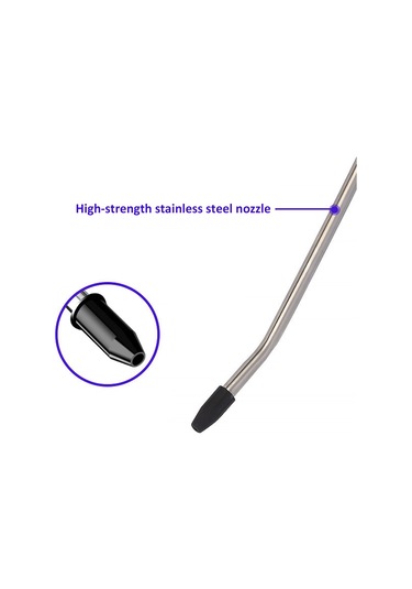 Xindoker Plastik Ve Paslanmaz Çelik Hava Blower, 300mm Eğimli Uçlu, 1/4 İnç Bağlantı, Yüksek Akışlı Kompresörlü Toz Ve Toz Temizleme Aleti 300 Mm