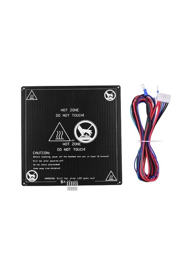 3d Yazıcı Isıtmalı Tabla Mk3 Tipi 220x220x3mm Alüminyum Tabanlı 12v 120w Anet A8/a6 Uyumlu