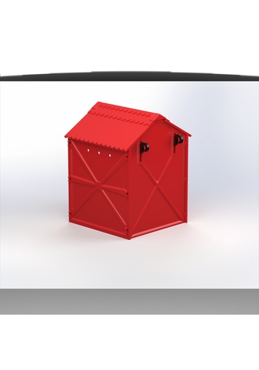 Plastik Kuş Yuvalığı Demonte 15x15x20 Kırmızı