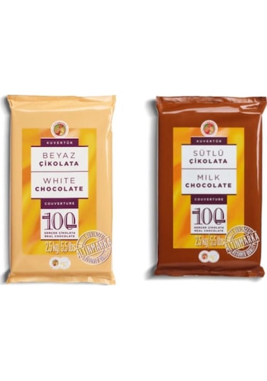 Altınmarka Sütlü Beyaz Kuvertür Çikolata 2 x 2500 G