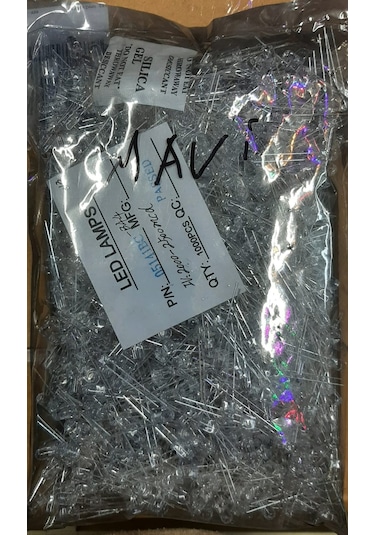 3 Mm Şeffaf Mavi Led 1000 Adet