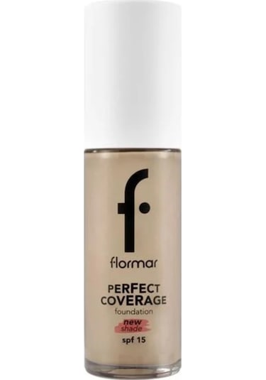Flormar Perfect Coverage Yoğun Kapatıcı Su Bazlı Fondöten (Nötr Alt Ton) -132 Natural Beige -8682536070577