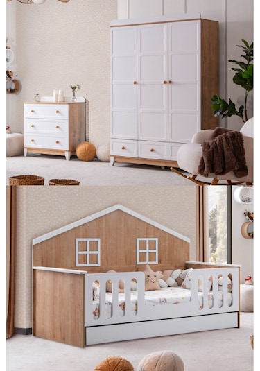 Bello Yavrulu Karyola, Berlin 3 Kapaklı Dolap, Şifonyer