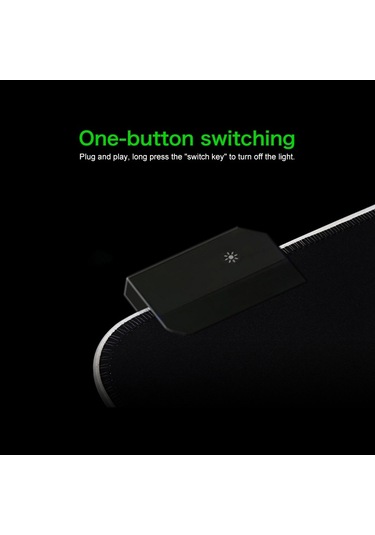 Bilgisayar Dünya Haritası Desenli Aydınlatmalı Mouse Pad, Boyut: 35 X 25 X 0.4cm