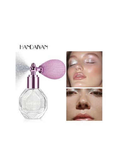 Gümüş Elmas Vurgulama Tozu Glitter Sprey Hava Yastığı Uygulaması Parlak 05 4.6g C01