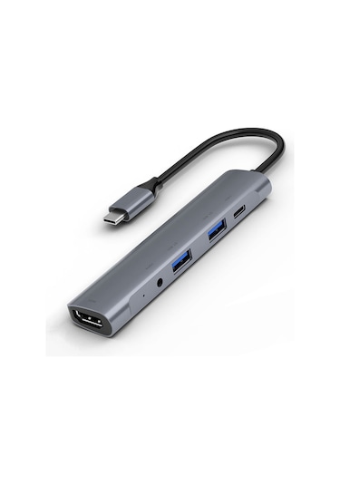 Symbee Type-c Çok Fonksiyonlu Hub: Hdmı/3.5mm/pd Dönüştürücü, Usb-c Genişletici, 5 Portlu Bilgisayar Hubı