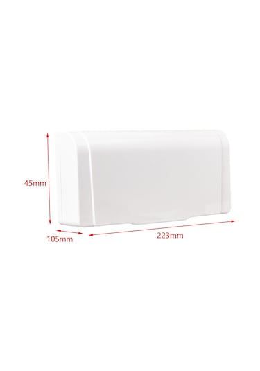 Suntek Su Geçirmez Anahtar Fiş Çıkış Kapağı Tuvalet Beyaz