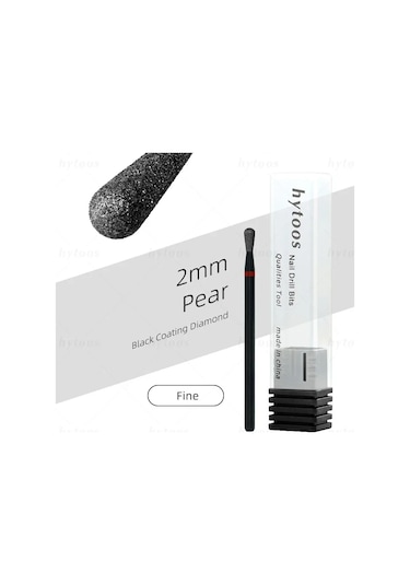 Hytoos Pro Siyah Elmas Tırnak Matkap Uçları Rus Tırnak Eti Ucu Tırnak Matkap Ölü Cilt Tırnak Eti Temizleyici Çivi Ön Tedavi Araçları Whıte