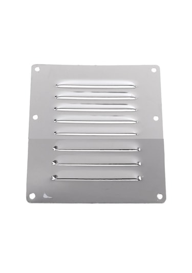 2 Adet Havalandırma Kapağı. 8'li Model. 125x150mm. Paslanmaz Krom