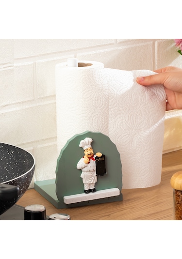 Porsima 2068 Ahşap Dekoratif Kağıt Havluluk Masa Üstü Peçetelik