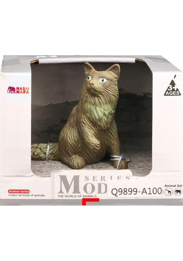 Upsi Toys A100 Figür Kedi Serisi 01924 Gri Kedi